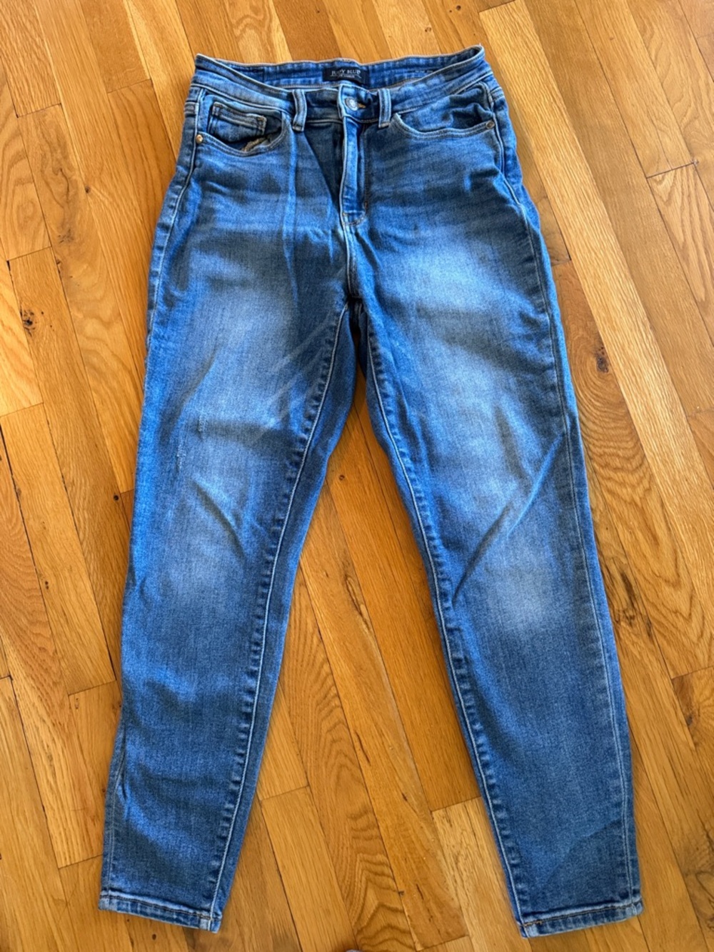 Judy Blue Slim Fit Jeans Women Size 3 (26) Mid Rise Stretch Medium Wash Denim